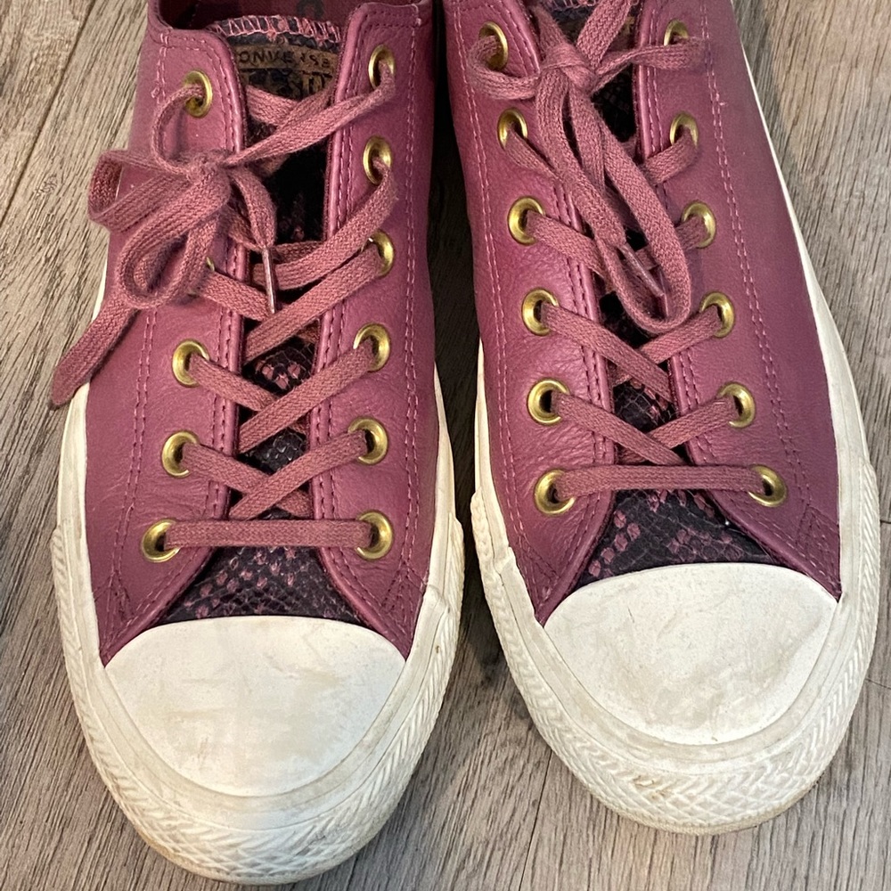 Leather converse